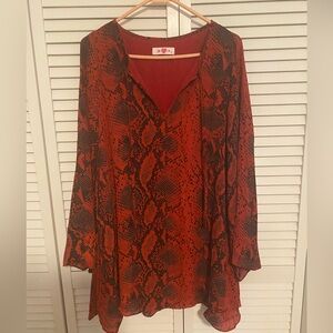 Buddy Love Red Snake Skin